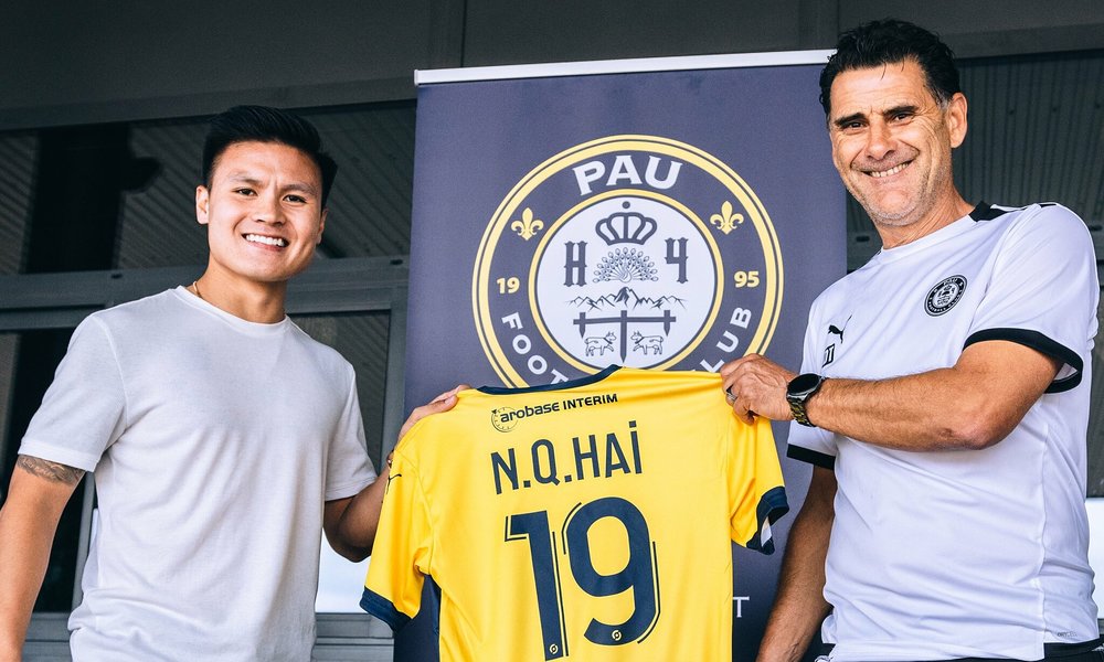 Quang Hải vẫn đang là thành viên của Pau FC. (Ảnh: Thể Thao)