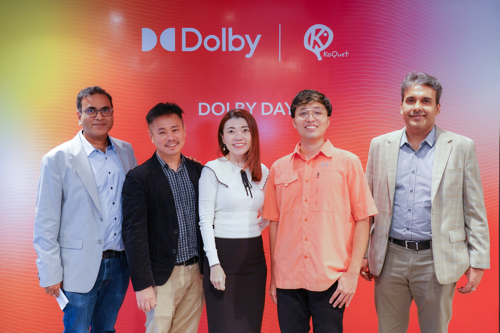 Đại diện Dolby và KoQuet tại Dolby Day - Sự kiện giới thiệu công nghệ Dolby Vision và Dolby Atmos vào tháng 05/2023 vừa qua.