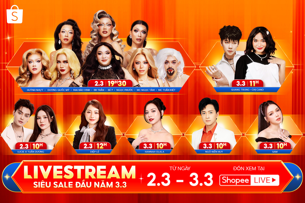 Lưu ngay lịch 11H ngày 3.3 trên Shopee Live để không bỏ lỡ bất kỳ deal hời nào nhé!
Lưu ngay lịch 11H ngày 3.3 trên Shopee Live để không bỏ lỡ bất kỳ deal hời nào nhé!