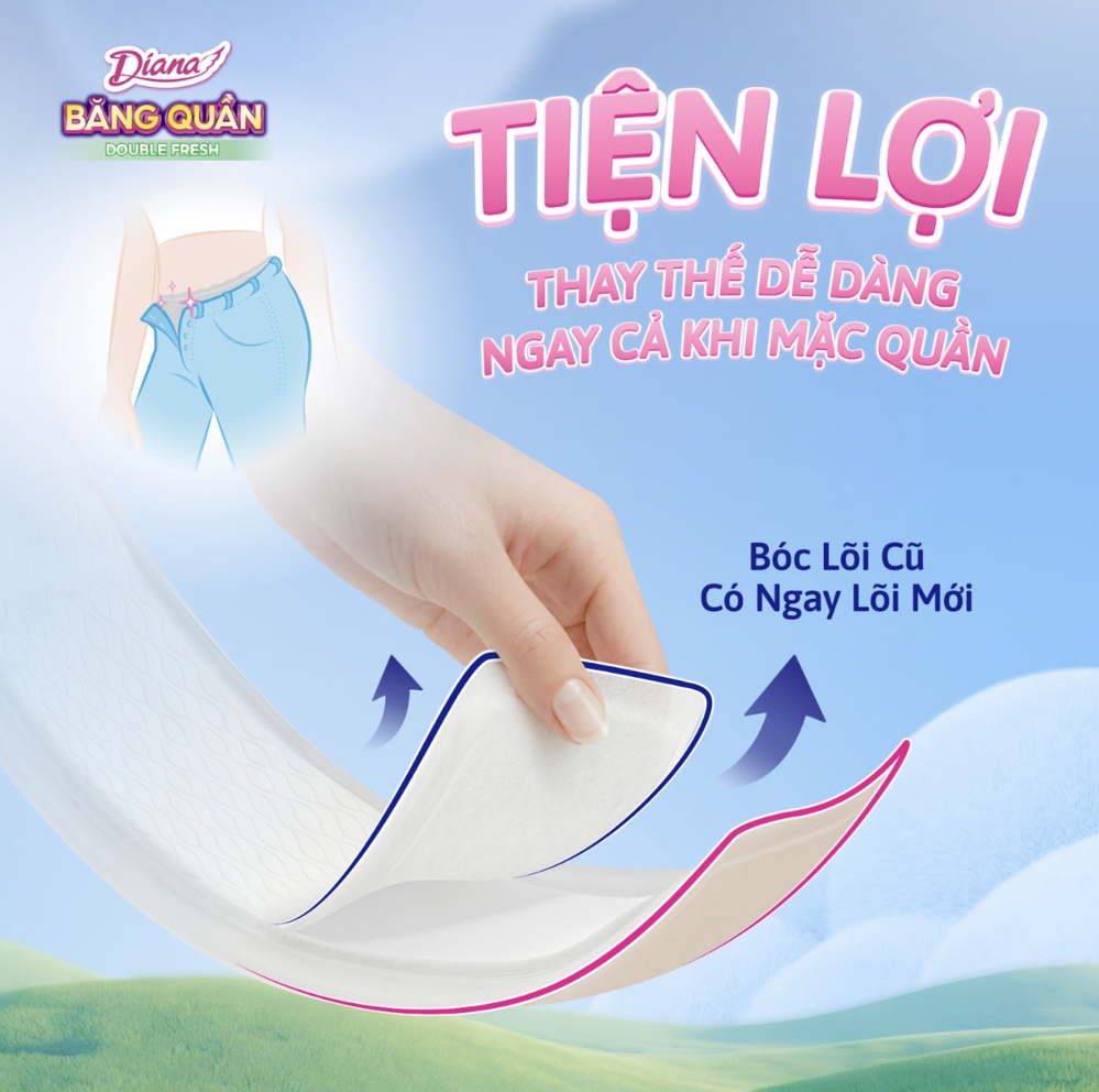 Thiết kế 2 lõi trong cùng một sản phẩm giúp thao tác thay mới giữa ngày trở nên nhanh gọn hơn.
Thiết kế 2 lõi trong cùng một sản phẩm giúp thao tác thay mới giữa ngày trở nên nhanh gọn hơn.