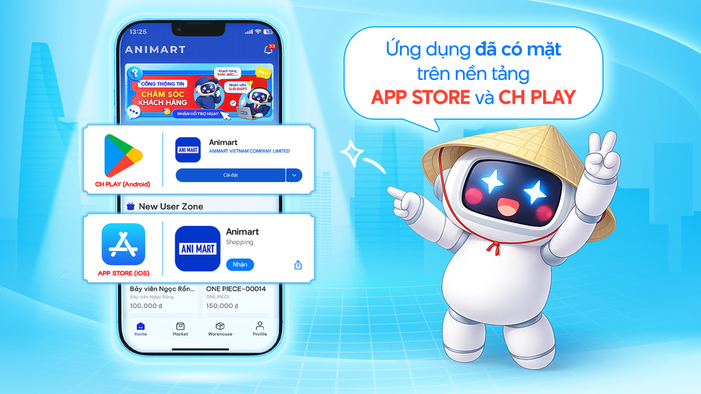 Ani Mart phát hành chính thức ứng dụng cùng tên.
Ani Mart phát hành chính thức ứng dụng cùng tên.