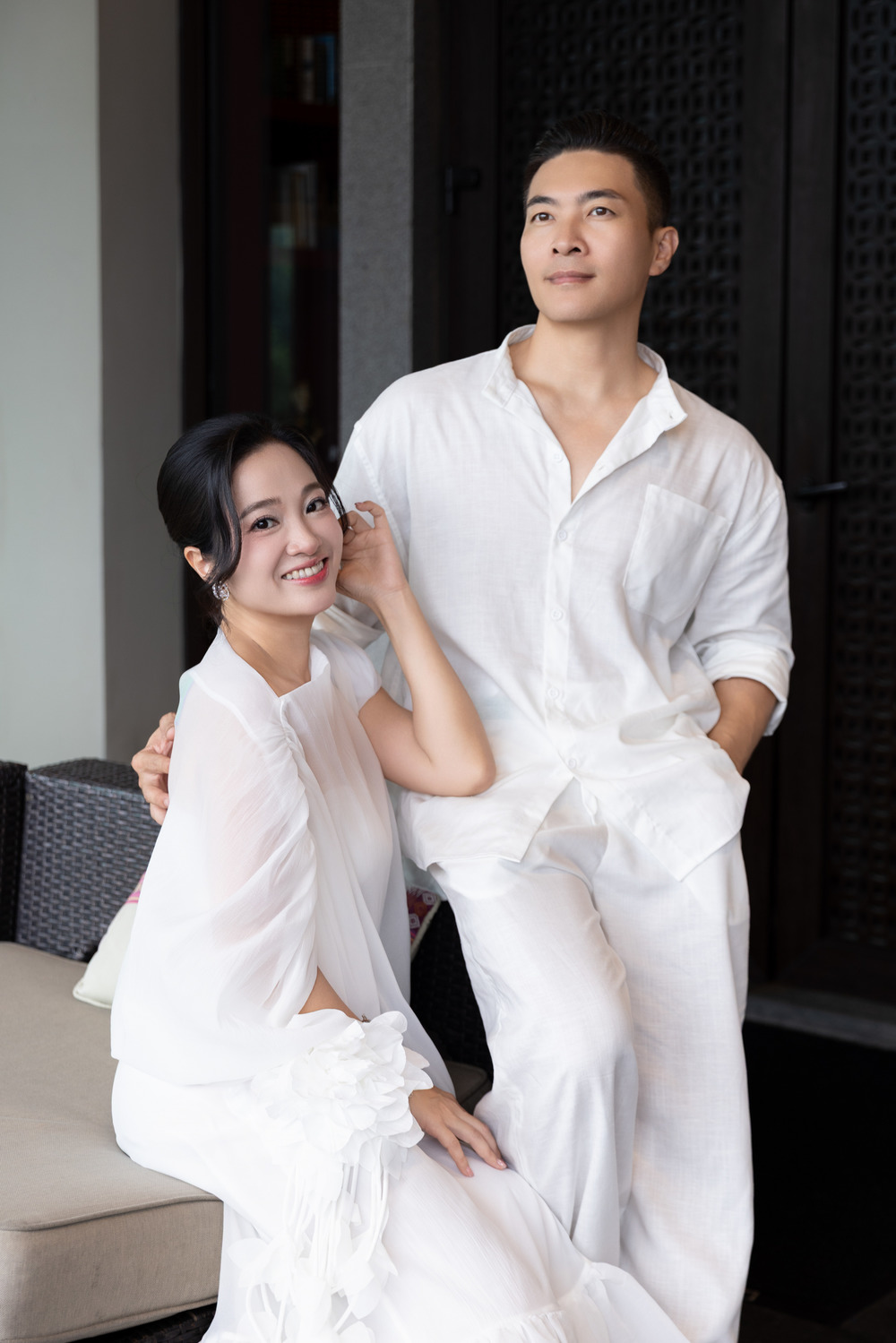 Vợ chồng nghệ sĩ Quốc Cơ - Hồng Phượng.
Vợ chồng nghệ sĩ Quốc Cơ - Hồng Phượng.