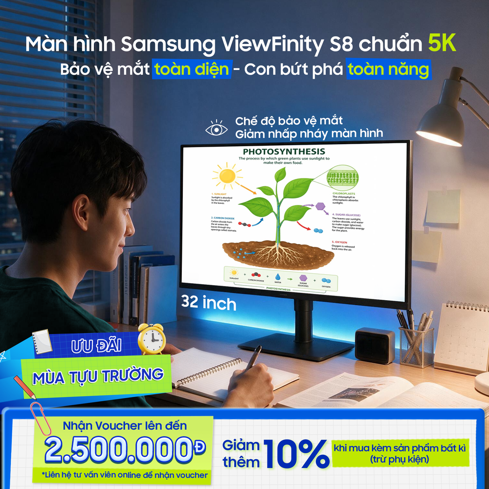Chế độ bảo vệ mắt, giảm nhấp nháy màn hình là ưu điểm được nhiều phụ huynh tin chọn cho con cái.
Chế độ bảo vệ mắt, giảm nhấp nháy màn hình là ưu điểm được nhiều phụ huynh tin chọn cho con cái.