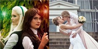 Mê mẩn ngắm nhìn bộ ảnh cưới kiểu cosplay của cặp đôi đồng tính nữ
