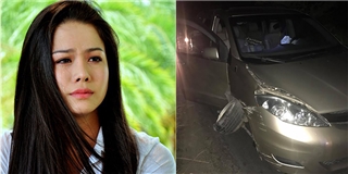 Nhật Kim Anh gặp tai nạn khi đi diễn, xe hơi bị hư hỏng nặng