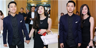 Hoài Lâm xuất hiện cùng bạn gái dự đám cưới Mai Quốc Việt