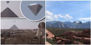 Lộ bằng chứng chân thực về UFO hoành hành trên đỉnh kim tự tháp
