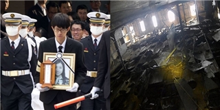 Cận cảnh xác phà Sewol tan hoang sau 3 năm chìm dưới biển