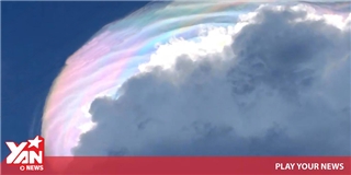 Kỳ lạ đám mây “kì lân 7 sắc” mang đến may mắn cho người ngắm nhìn