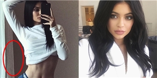 Tưởng thế nào, hóa ra Kylie Jenner cũng bóp méo cả cửa để có eo thon