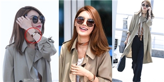 Sooyoung thanh lịch với thời trang sân bay & phụ kiện ba trăm triệu