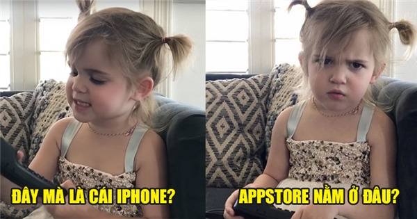 "Cười ngất" với cô bé tuyên bố mình là sếp, muốn có Iphone