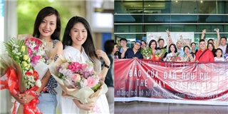 Hồng Ánh, Ngọc Thanh Tâm được chào đón nồng nhiệt ở sân bay