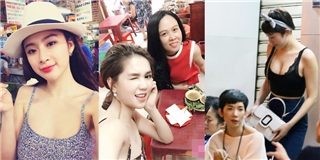 Người đẹp Việt la cà hàng quán vỉa hè nhưng không quên ăn vận sexy