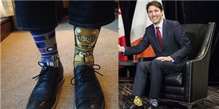 Dân tình phát sốt với đôi vớ hoạt hình siêu cute của Thủ tướng Canada