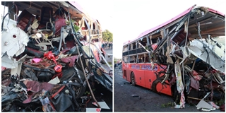 11 người chết, 33 người bị thương sau khi ôtô tải đối đầu xe khách