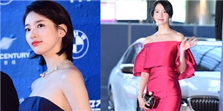 Suzy, Yoona xuất hiện lộng lẫy trên thảm đỏ Lễ trao giải Baeksang 2017