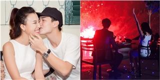 Huỳnh Anh đi xem pháo hoa cùng gái lạ sau khi chia tay Hoàng Oanh