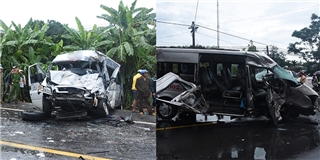 Kinh hoàng hai xe khách tông trực diện khiến 14 người thương vong