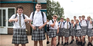 Nam sinh ở Anh mặc váy đến trường trong những ngày nóng kỉ lục