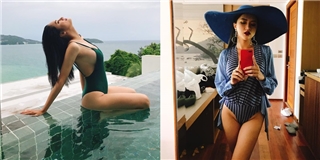 Hương Giang Idol xém lộ hàng khi diện bikini khoe đường cong nóng bỏng