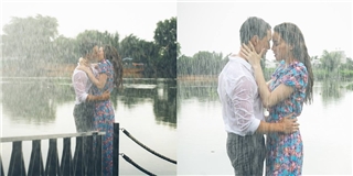 Hà Hồ - Kim Lý đã phải vất vả thế nào khi hôn nhau đắm đuối trong mưa?