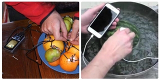 Giải mã sự thật về các clip hướng dẫn dùng trái cây để sạc pin điện thoại