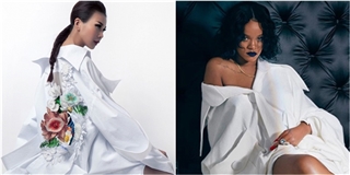 Mỹ nhân Việt mặc cùng kiểu váy với Rihanna: Ai đẹp hơn?