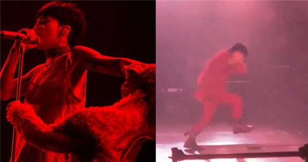 Clip tổng hợp các góc quay sự cố G-Dragon rơi xuống "hố" trên sân khấu