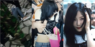 Cận cảnh Taeyeon bật khóc khi bị fan cuồng đẩy ngã tại sân bay Indonesia
