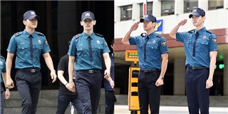 Biển fan hạnh phúc chào đón soái ca quân nhân Siwon và Changmin trở về