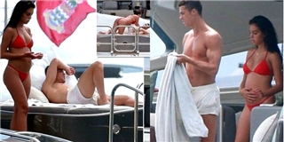 Georgina ôm bụng bầu say đắm cùng C.Ronaldo đi nghỉ mát sau phiên điều trần