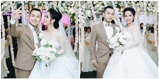 Đám cưới ngập tràn sắc trắng lãng mạn của anh trai Bảo Thy và vợ 9x