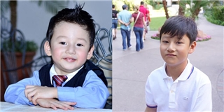 Con trai Quang Dũng lớn nhanh "như thổi", điển trai như hotboy