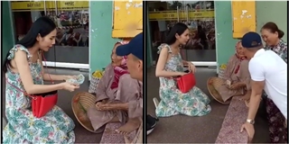 Thủy Tiên âm thầm giúp đỡ cụ bà hơn 90 tuổi bán vé số tại Kiên Giang