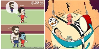 Loạt ảnh chế Champions League: Messi đã lớn, CR7 một mình cân APOEL
