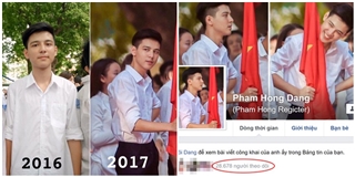 Hotboy cầm cờ trường Phan Đình Phùng lộ ảnh thời cấp 2, xuất hiện loạt tài khoản mạo danh trên Facebook