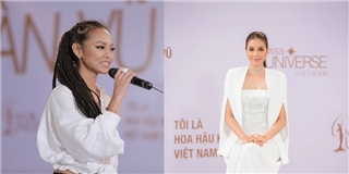 Mai Ngô diện đồ kín đáo, khoe tóc lạ diện kiến Phạm Hương