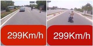 Sự thật clip thanh niên phóng xe máy với “tốc độ bàn thờ” 299km/h trốn CSGT