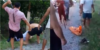 Dân mạng xôn xao đoạn clip kẻ trộm chó bị đánh thê thảm, bê bết máu