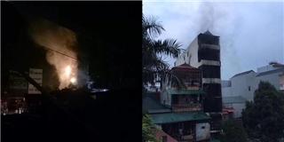 Hà Nội: Cháy nhà dân lúc nửa đêm, CSGT trèo tường cứu được 5 người, 2 con gái chủ nhà tử vong.