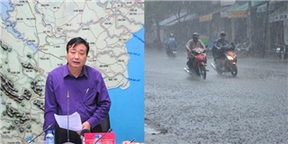 Chú ý: Áp thấp nhiệt đới có thể gây mưa lớn vào chiều nay ở Hà Nội