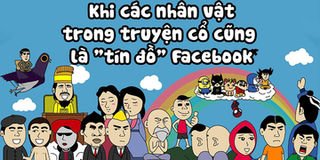 Các status không thể "bá đạo" hơn khi các nhân vật truyện cổ dùng Facebook