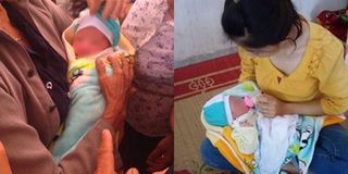 Nam Định: Người dân bàng hoàng phát hiện bé gái sơ sinh còn nguyên dây rốn bị bỏ rơi
