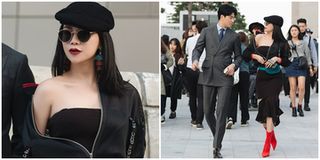 Trà Ngọc Hằng sành điệu "hết nấc" bên diễn viên điển trai Ji Yoon Jae tại Tuần lễ thời trang Seoul