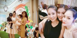 Dàn mẹ bỉm sữa Vbiz nô nức dự sinh nhật công chúa nhà Vân Trang và chồng đại gia