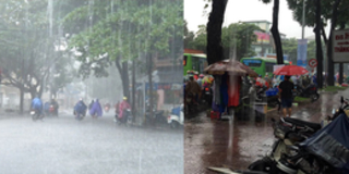 Sài Gòn mưa như trút nước từ sáng sớm đầu tuần
