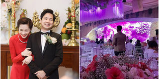 Những hình ảnh hiếm hoi về không gian tiệc cưới của Hoa hậu Đặng Thu Thảo và chồng đại gia