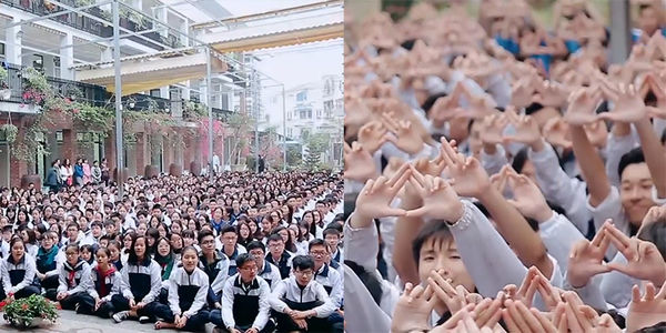 Nhìn lại khoảnh khắc xúc động hơn 3000 học sinh hát tặng thầy Văn Như Cương
