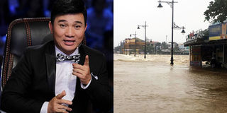 Nhà ca sĩ Quang Linh tại Huế ngập sâu 2 mét trong nước lũ